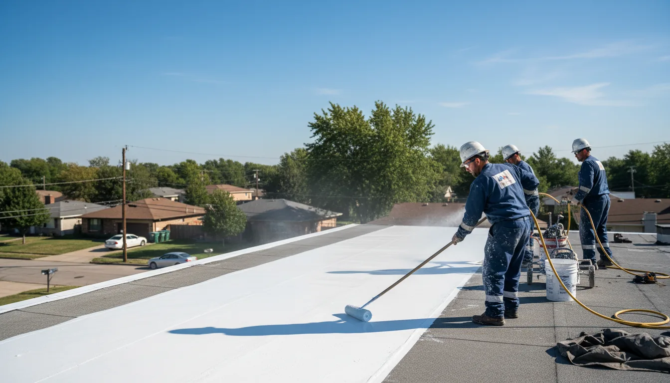 Commercial roof coating in Clinton Township, MI near me